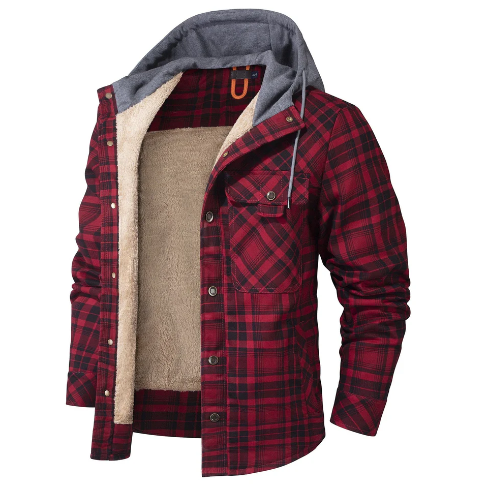 Ironveil Plaid Sherpa Jacket