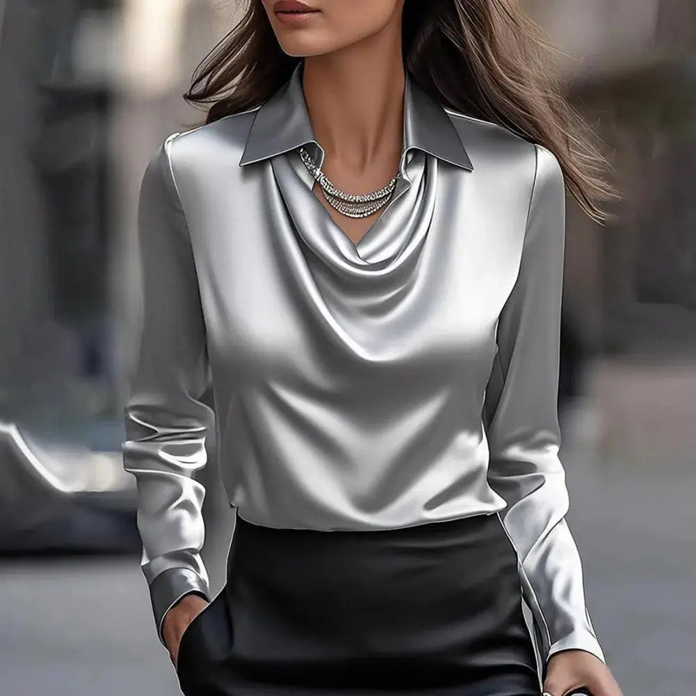 Verona Satin Elegant Blouse