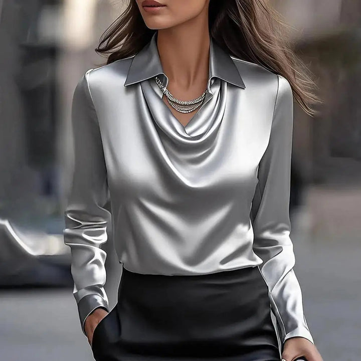 Verona Satin Elegant Blouse