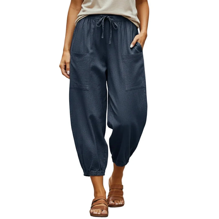 BreezeEase Tapered Cotton Pants
