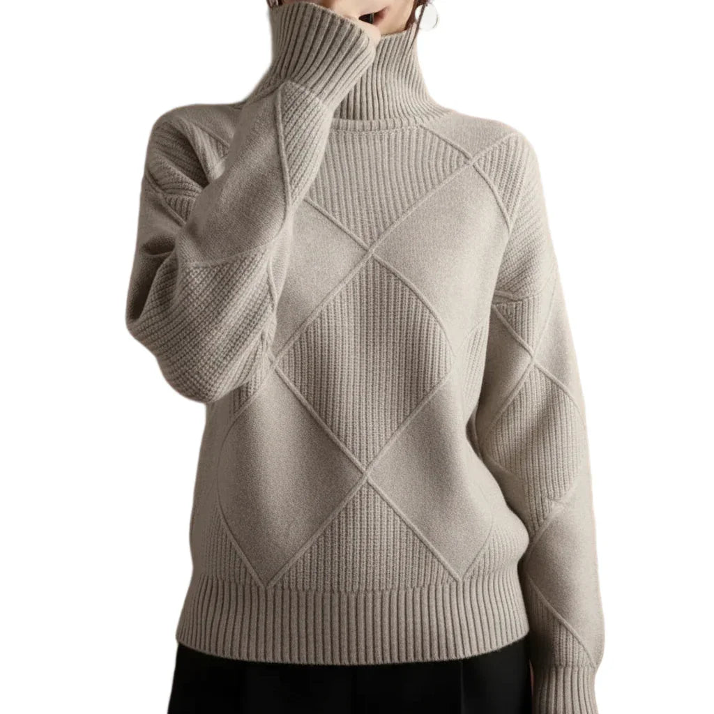 LusterGem Diamond-Lattice Sweater