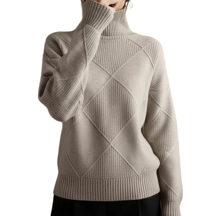 LusterGem Diamond-Lattice Sweater