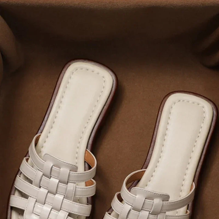 Zenya Elegant Woven Slide Sandals