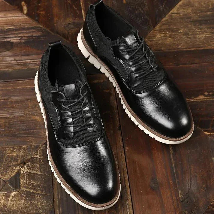 Orren Woven Leather Sneakers