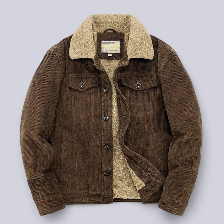 Satori Corduroy Sherpa Trucker Jacket