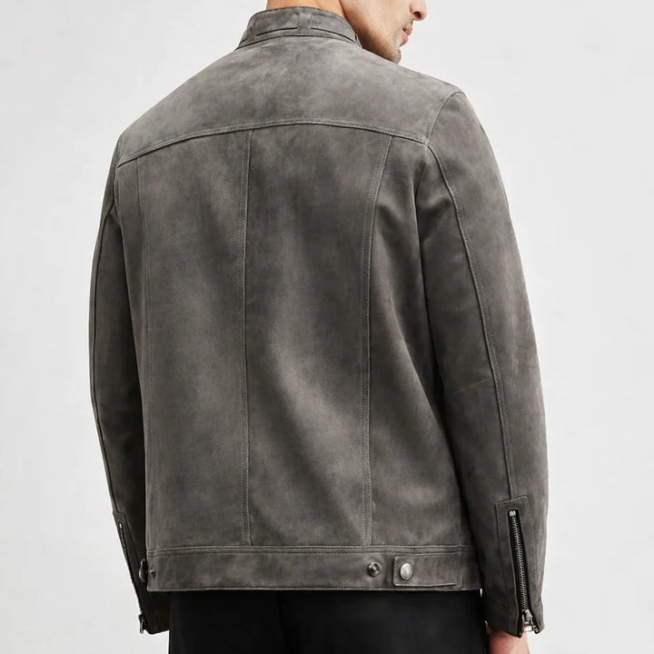Arno Refined Suede Moto Jacket