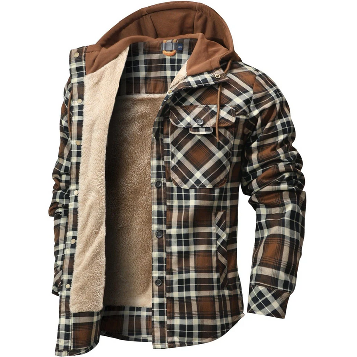 Ironveil Plaid Sherpa Jacket