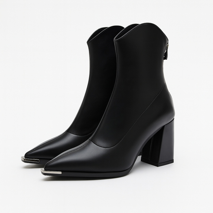 Chrome Pointed Tip Boots