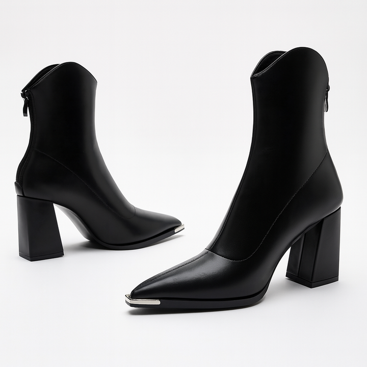 Chrome Pointed Tip Boots