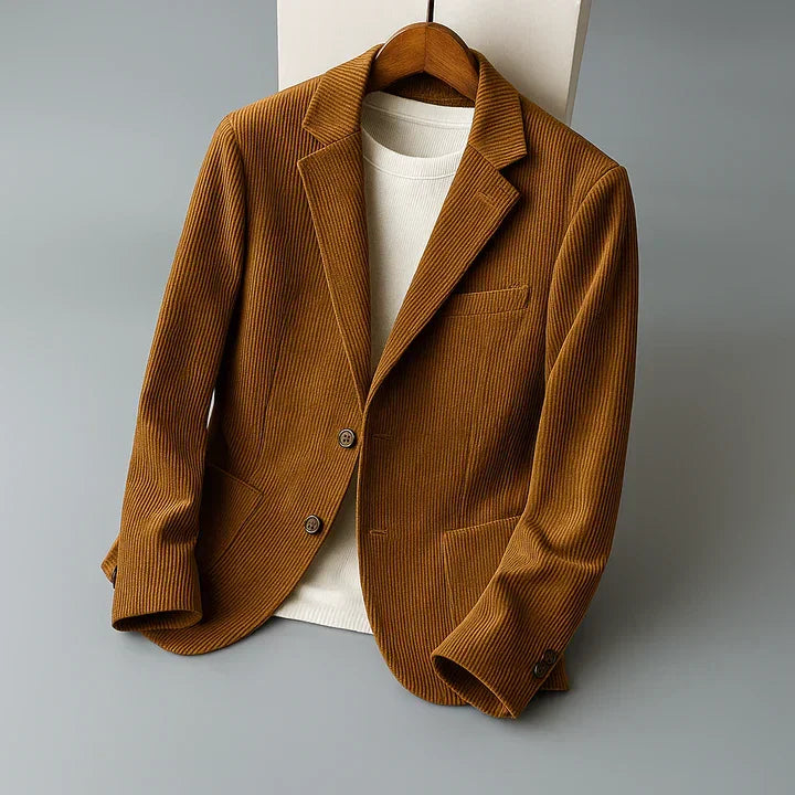 Ardoni Striped Slim Corduroy Blazer