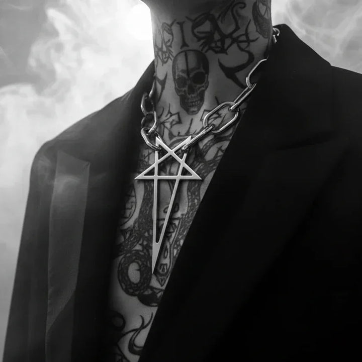 Rebel Gothic Star Necklace