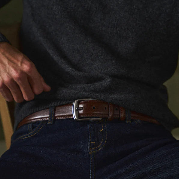 Odette Polished Leather Dress Belt
