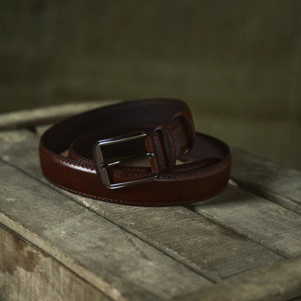 Odette Polished Leather Dress Belt