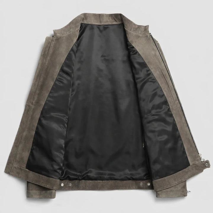 Arno Refined Suede Moto Jacket