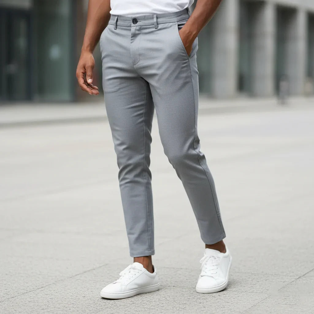 Langston Slim Flat-Front Pants