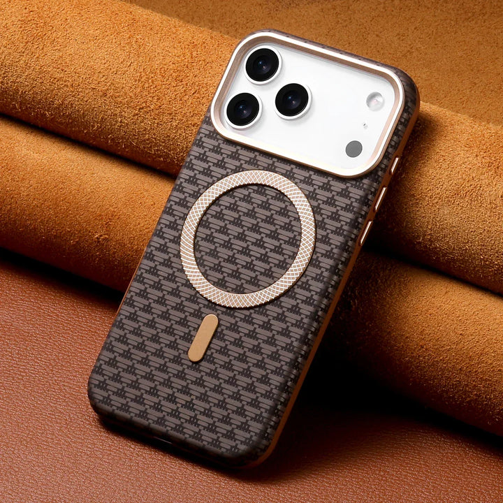 Stratos Woven Leather-Textured Case
