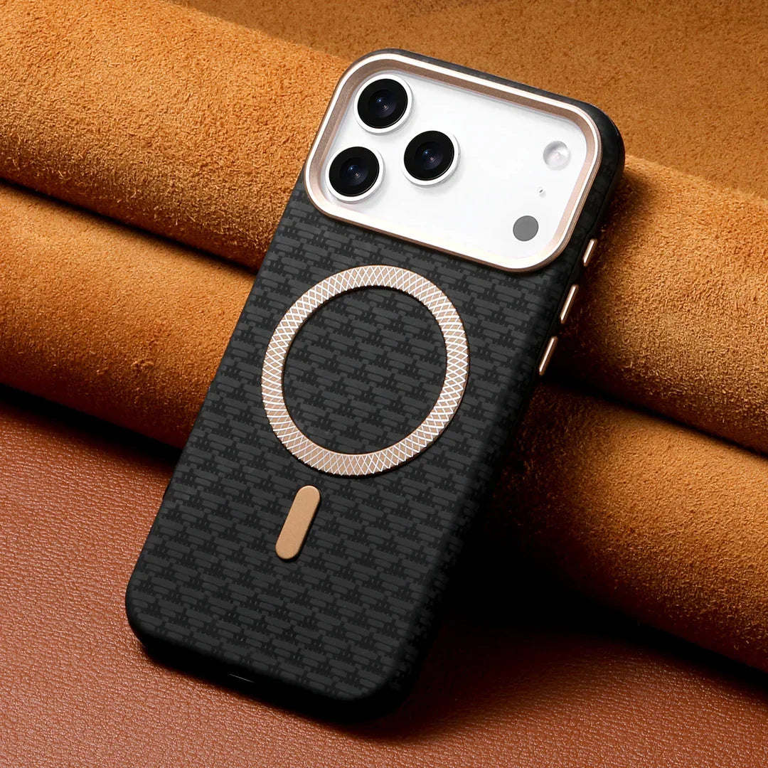 Stratos Woven Leather-Textured Case