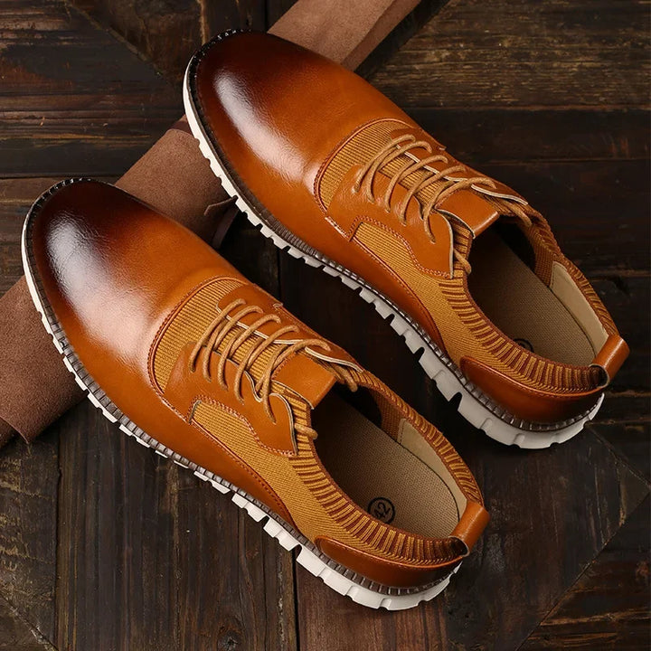Orren Woven Leather Sneakers