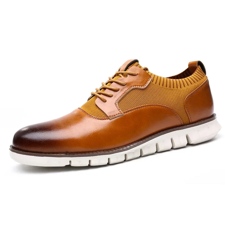Orren Woven Leather Sneakers
