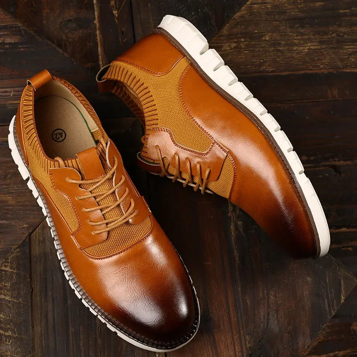Orren Woven Leather Sneakers