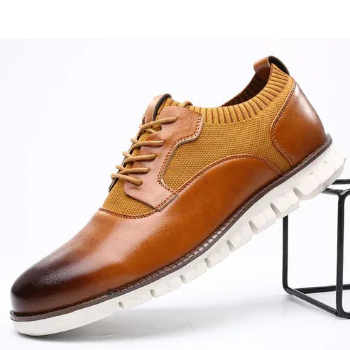 Orren Woven Leather Sneakers