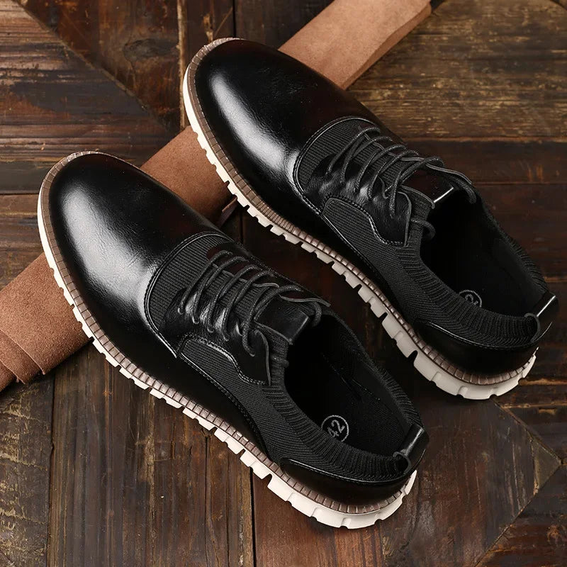 Orren Woven Leather Sneakers