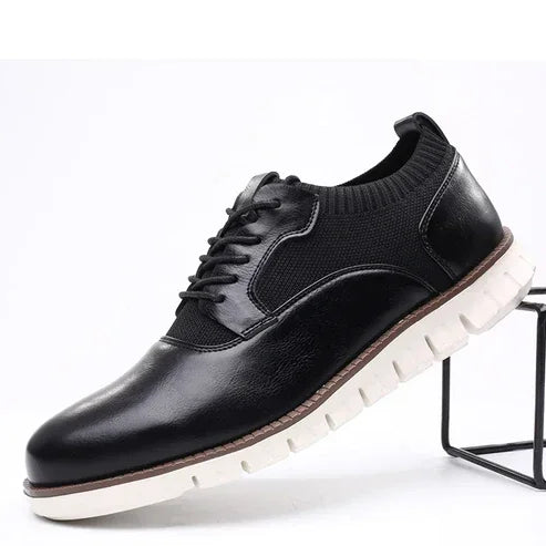 Orren Woven Leather Sneakers