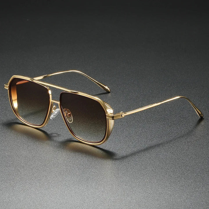 Vic Classic Double-Bridge Aviator Sunglasses