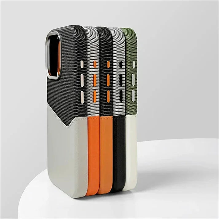 Cassian Canvas Leather Case