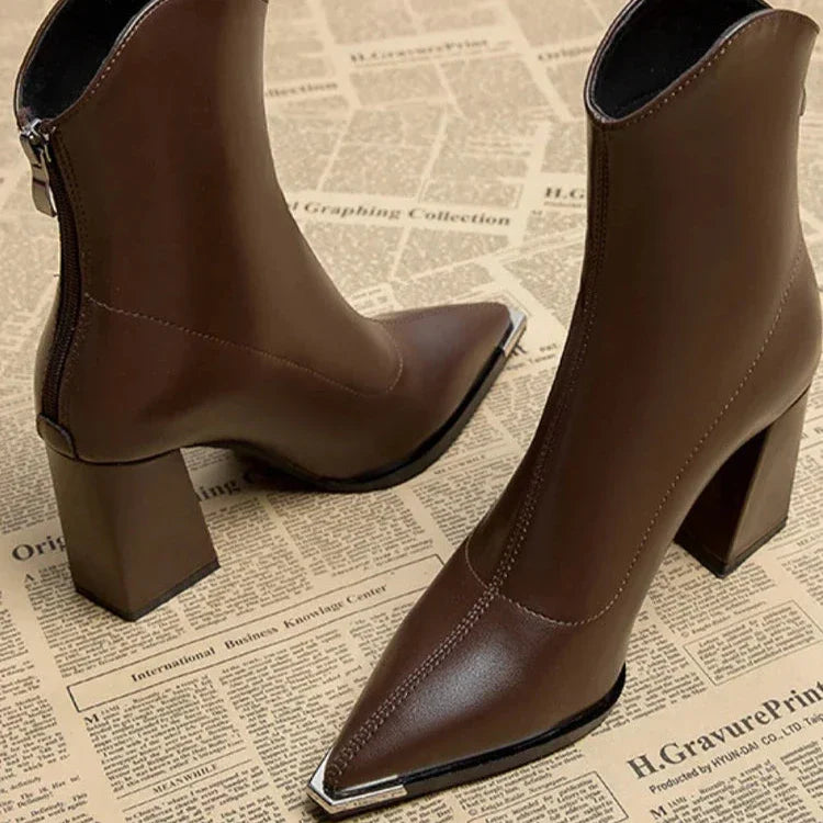 Chrome Pointed Tip Boots