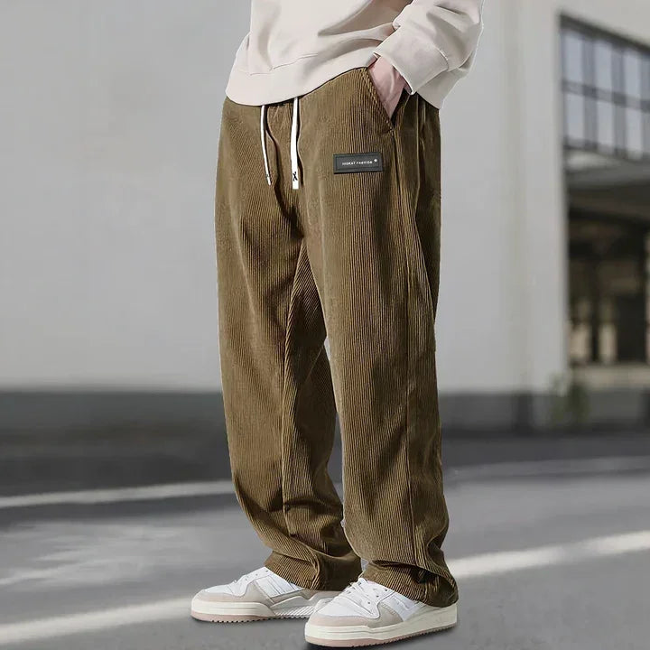 Eldric Corduroy Relaxed Wide Pants