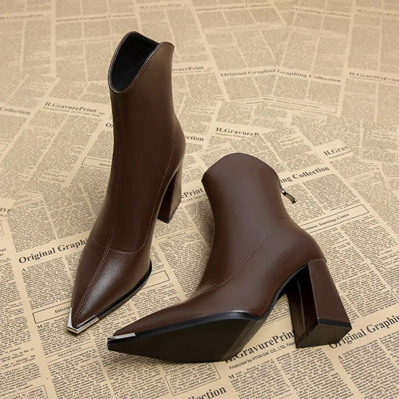 Chrome Pointed Tip Boots