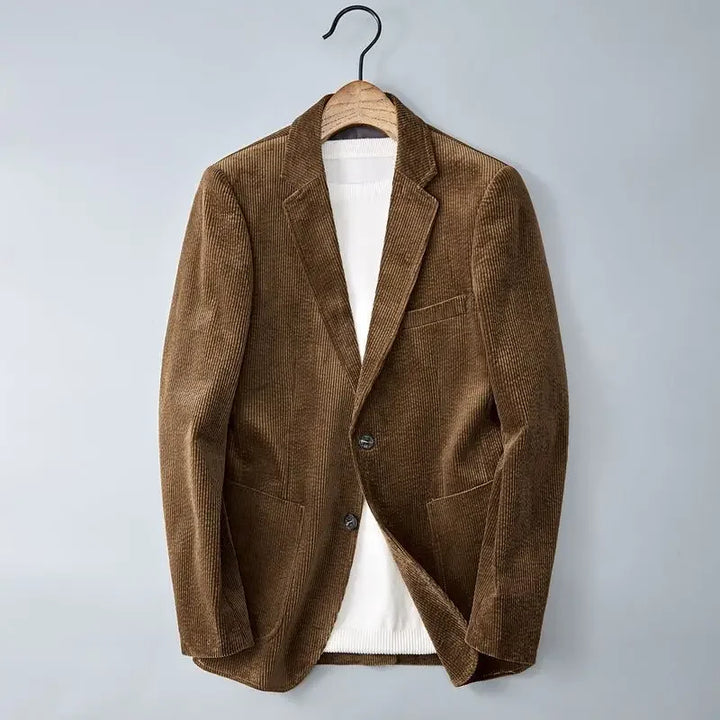 Ardoni Striped Slim Corduroy Blazer