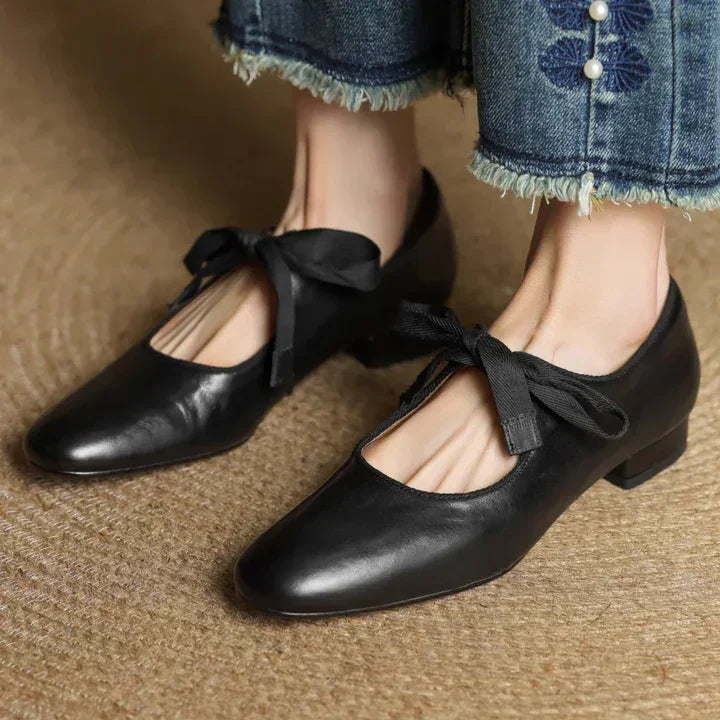 Marvella Leather Charming Ballet Flats
