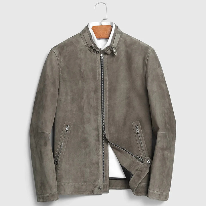 Arno Refined Suede Moto Jacket