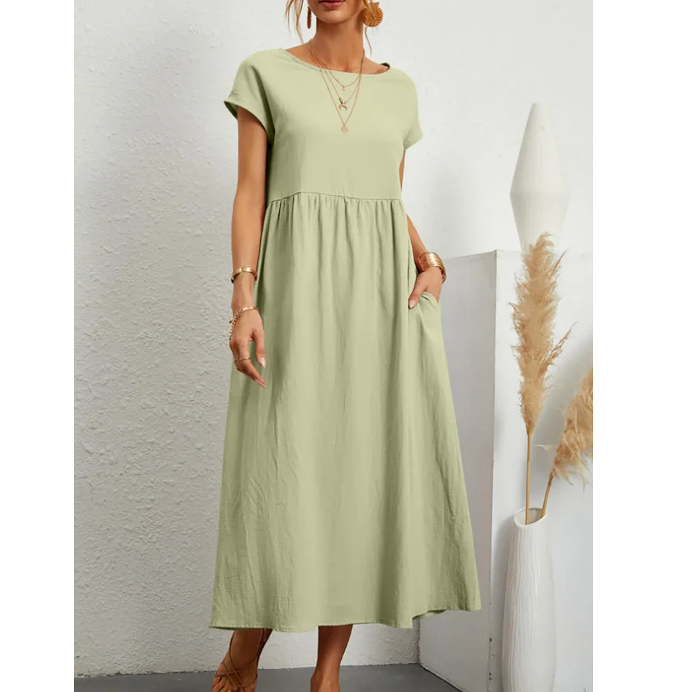 Haven Cotton Blend Maxi Dress
