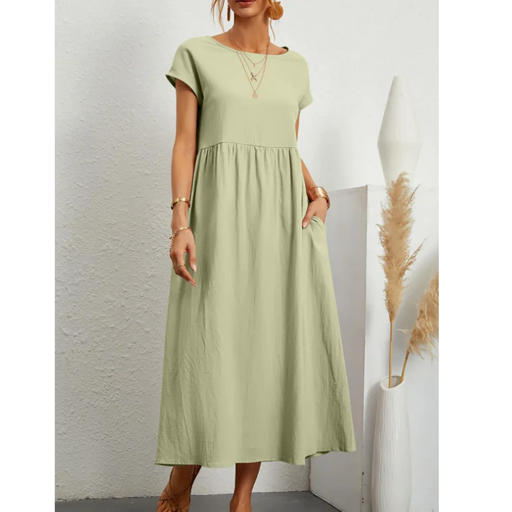 Haven Cotton Blend Maxi Dress