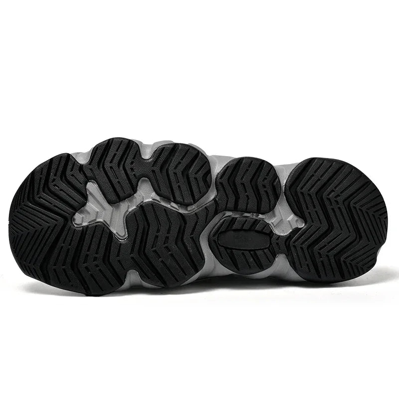 Rovelli black and grey sneaker sole with textured rubber grip pattern