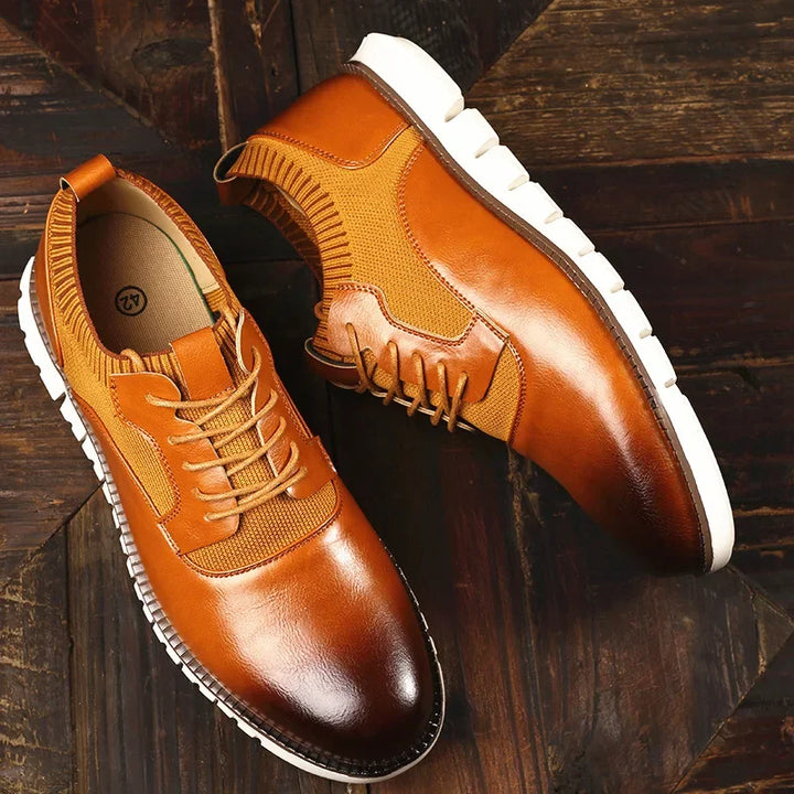 Orren Woven Leather Sneakers