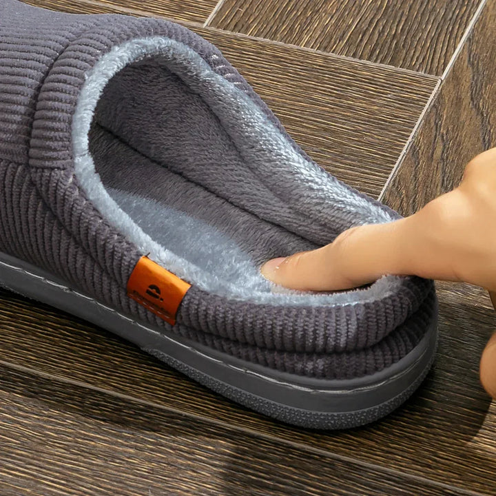 Merrin Plush Corduroy Fleece Slippers