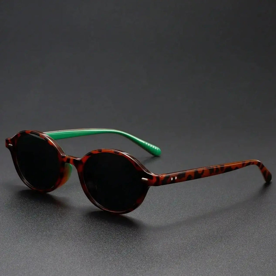 Yves Retro Oval Polarized Sunglasses