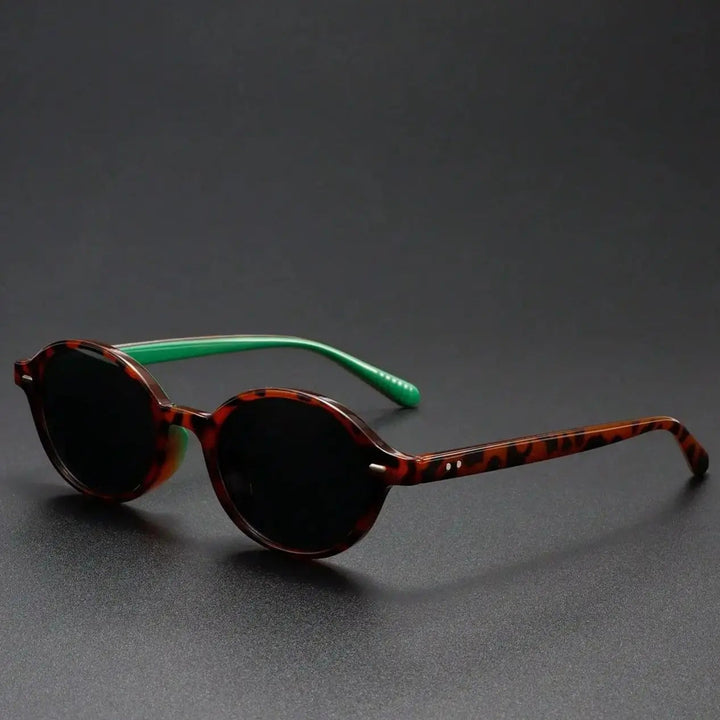 Yves Retro Oval Polarized Sunglasses