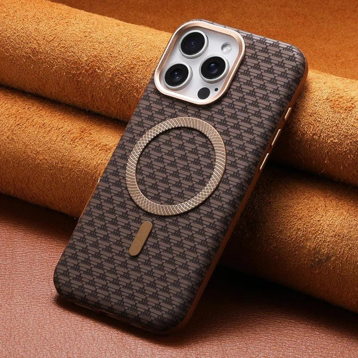 Stratos Woven Leather-Textured Case