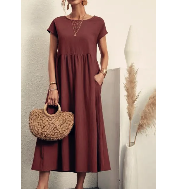 Haven Cotton Blend Maxi Dress