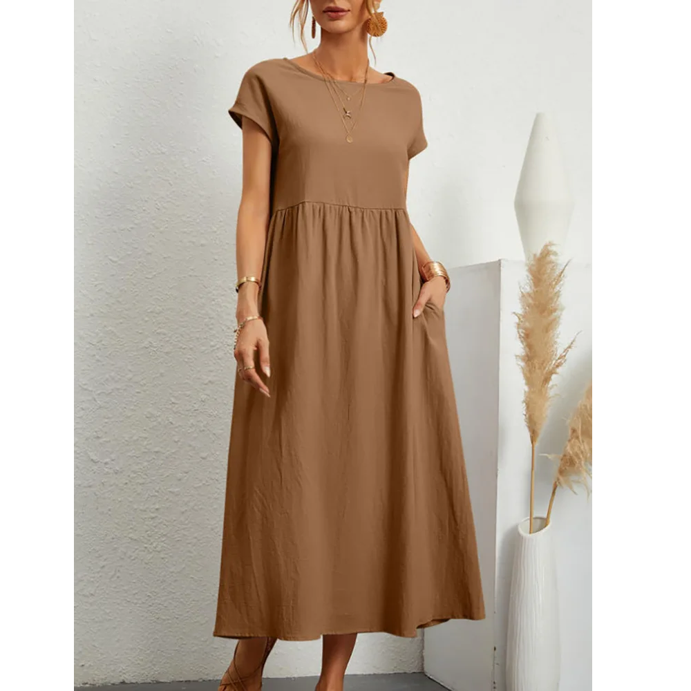 Haven Cotton Blend Maxi Dress