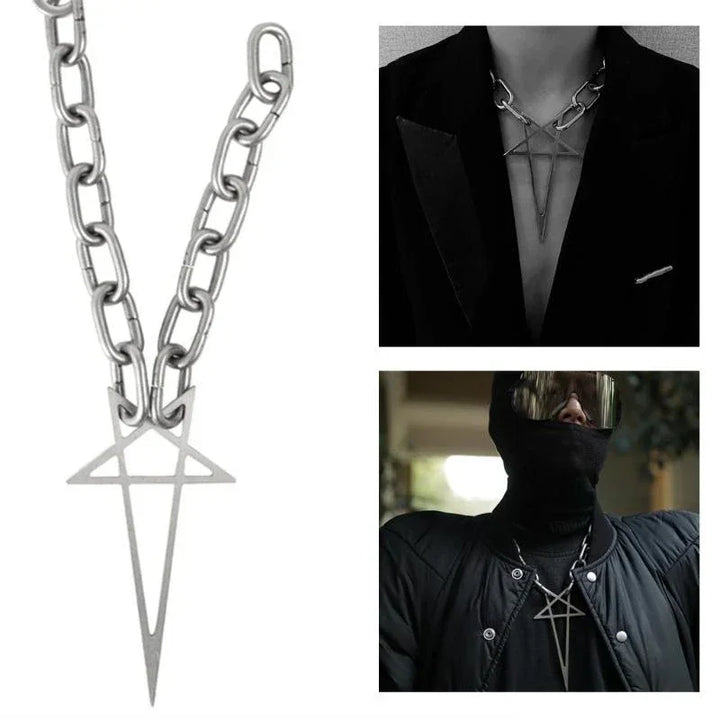 Rebel Gothic Star Necklace