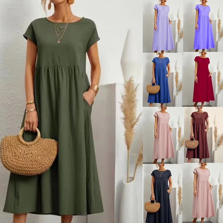 Haven Cotton Blend Maxi Dress
