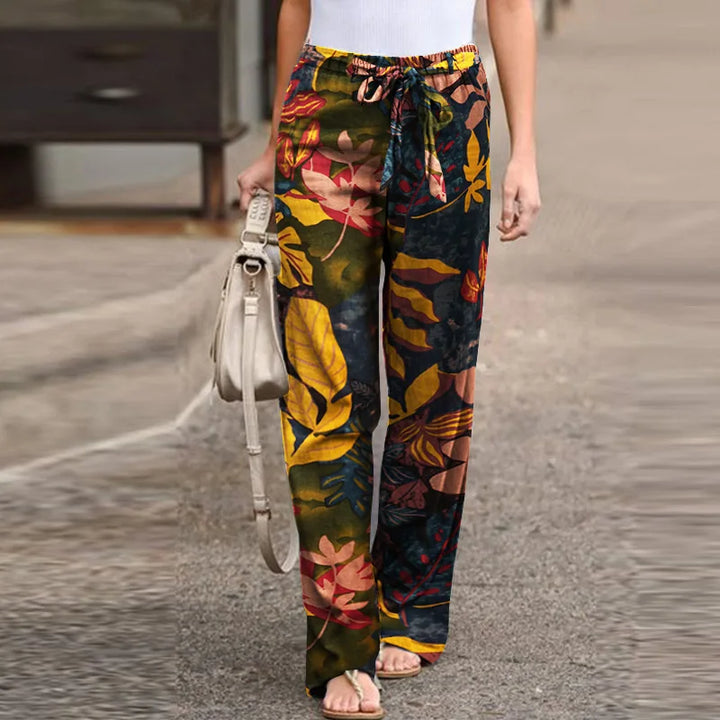 Siena Floral-Print Wide Pants