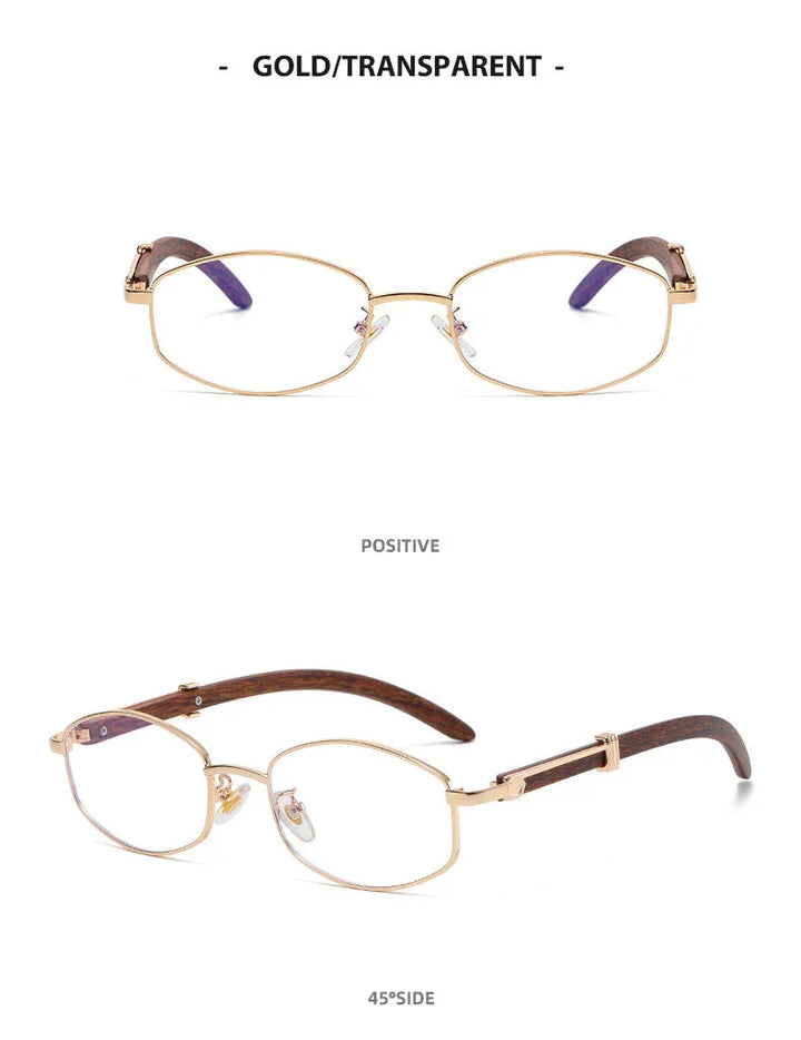 A pair of vintage-inspired sunglasses featuring a wooden frame and UV400 protection.