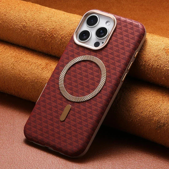 Stratos Woven Leather-Textured Case